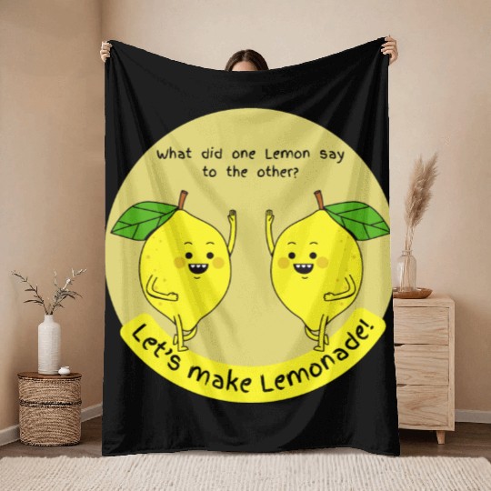 let us make lemonade Throw Blankets