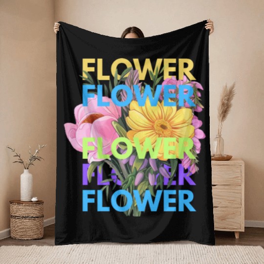 Spectrum of Beauty Throw Blankets