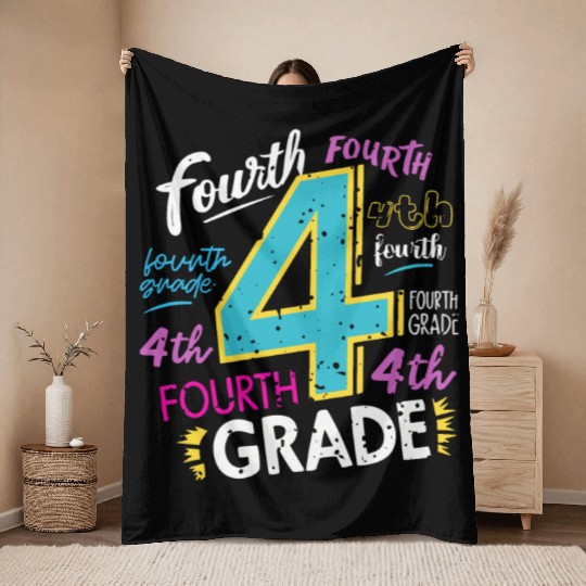 Teacher Throw Blankets 4th Grade Fourth Grade Back To School