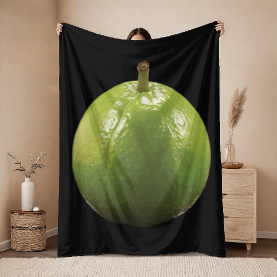 Guava Realistic Throw Blankets