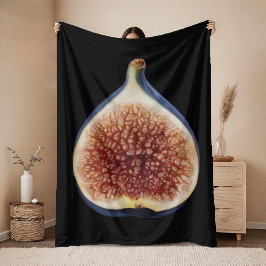 Fig Realistic Throw Blankets