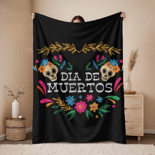 Holiday Death October Commemoration Throw Blankets