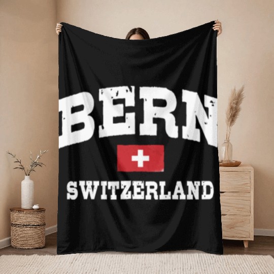 Lake Geneva Switzerland Attractions Weather Throw Blankets