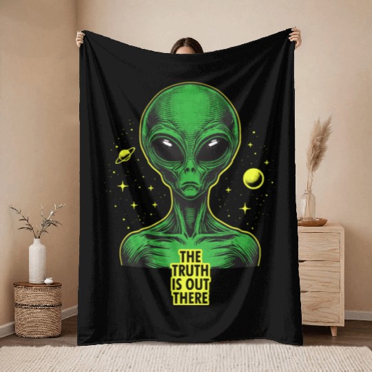 The truth is out there Throw Blankets