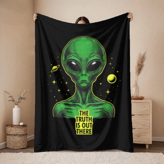 The truth is out there Throw Blankets