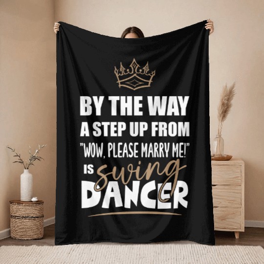 Swing Dancer Dance Teacher is the most attractive Throw Blankets