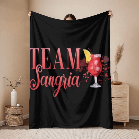 Cocktail Bartender Team Sangria Throw Blankets
