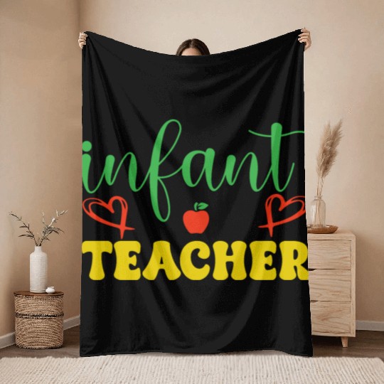 infant teacher Throw Blankets