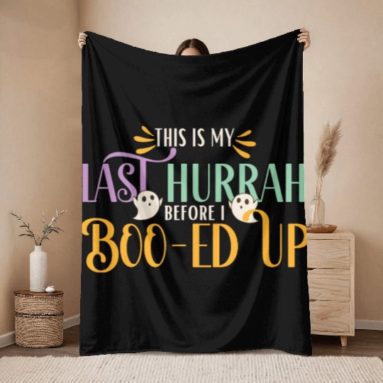 Bachelorette party | Halloween spooky party Throw Blankets