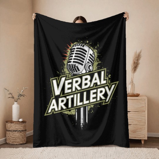 Epic Lyrical Battle of the Titans: Hip Hop Rap Throw Blankets