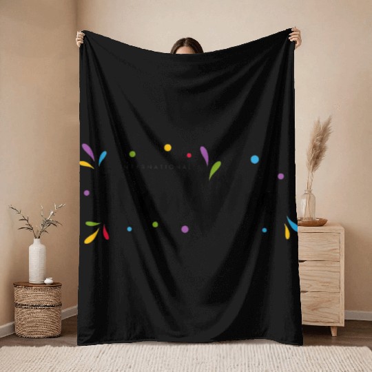 International Thank You Day Celebration Throw Blankets
