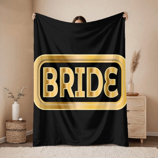 BRIDE GIFTS WEDDING ENGAGEMENT Throw Blankets