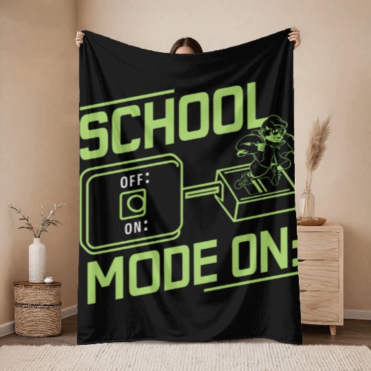 School mode on Throw Blankets