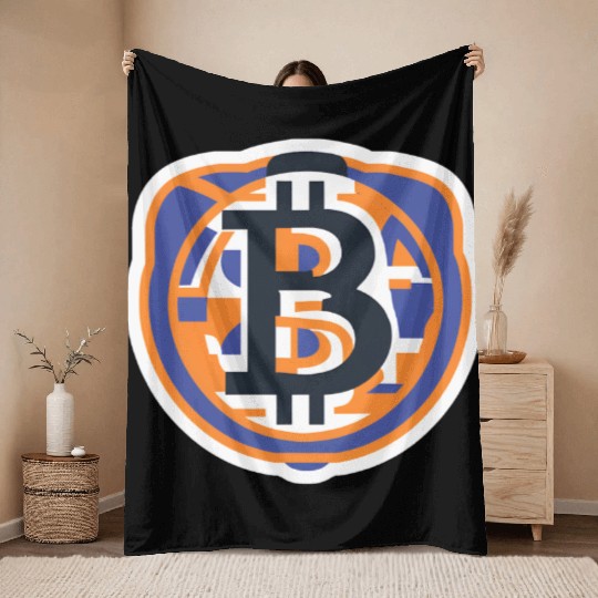 Bitcoin: The Symbol of the Digital Revolution Throw Blankets