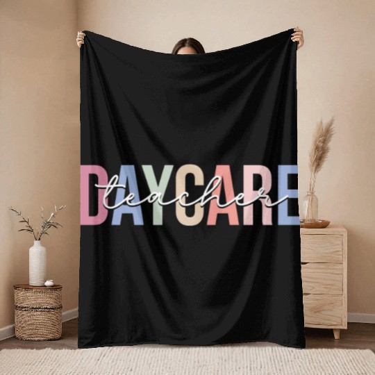 Daycare Teacher Daycare Provider Childcare Throw Blankets