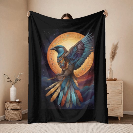 Bird of paradise Throw Blankets