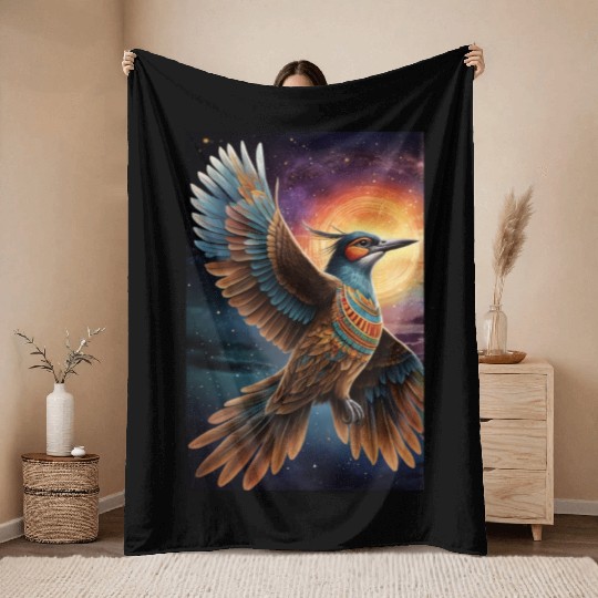 Bird of paradise Throw Blankets