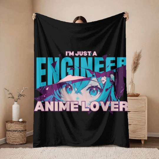 Engineer Anime Lover Throw Blankets gift