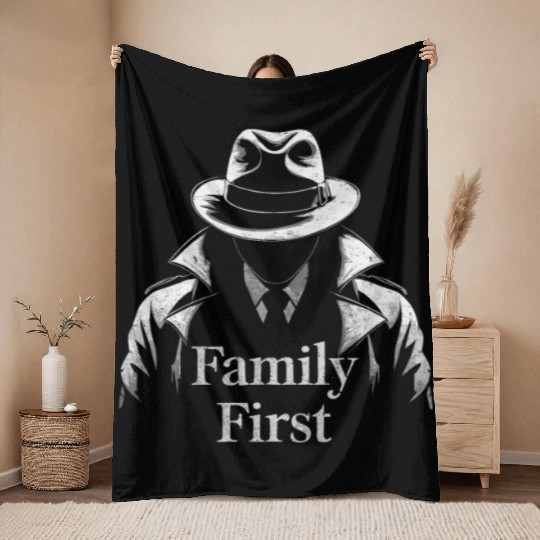 Mobster Gangster Mafia Organized Crime Boss Throw Blankets