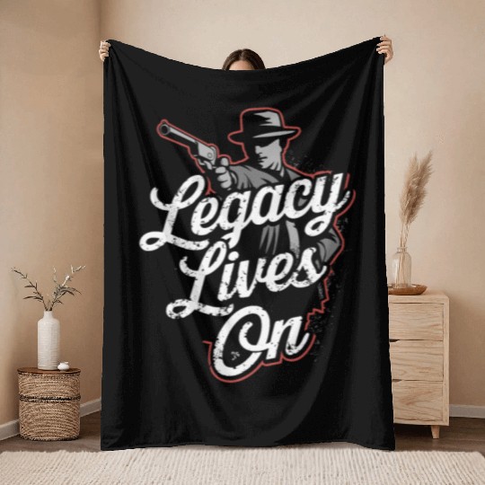 Mobster Gangster Mafia Organized Crime Boss Throw Blankets