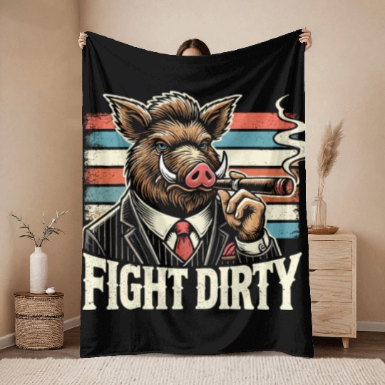 Mobster Gangster Mafia Organized Crime Boss Throw Blankets