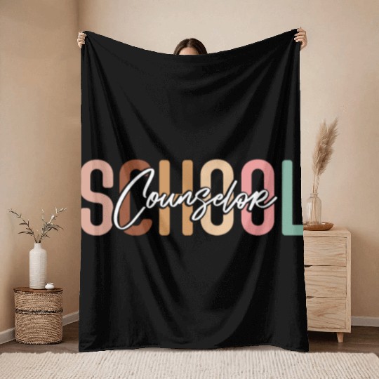 School Counselor School Counselor Throw Blankets