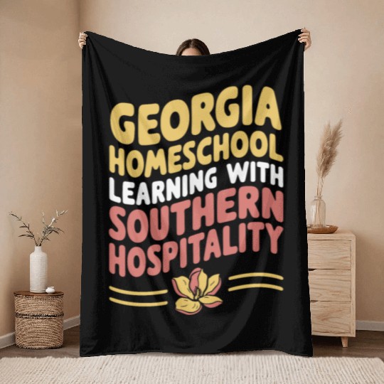 Georgia Homeschool Adventures Georgia Throw Blankets