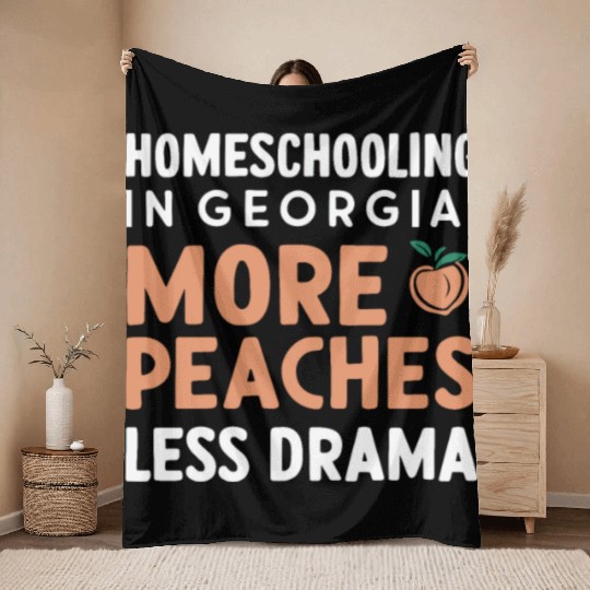 Georgia Homeschool Adventures Georgia Throw Blankets