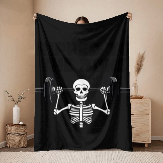 Ripped to the Bone Throw Blankets