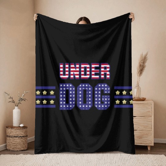 Kamala Harris UnderDog 2024 Presidential Election Throw Blankets