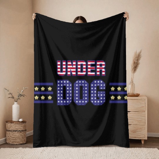 Kamala Harris UnderDog 2024 Presidential Election Throw Blankets