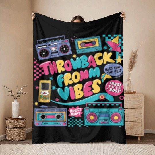 Early 90s and 2000s | Y2K fashion Throw Blankets
