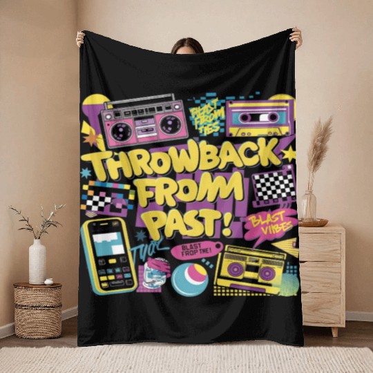 Early 90s and 2000s | Y2K fashion Throw Blankets