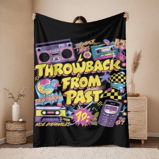 Early 90s and 2000s | Y2K fashion Throw Blankets