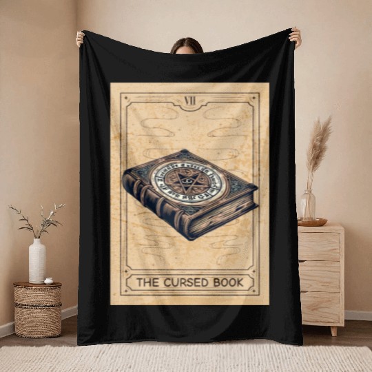 Magic - Black Magic - Magic Book Black Magic Book Throw Blankets