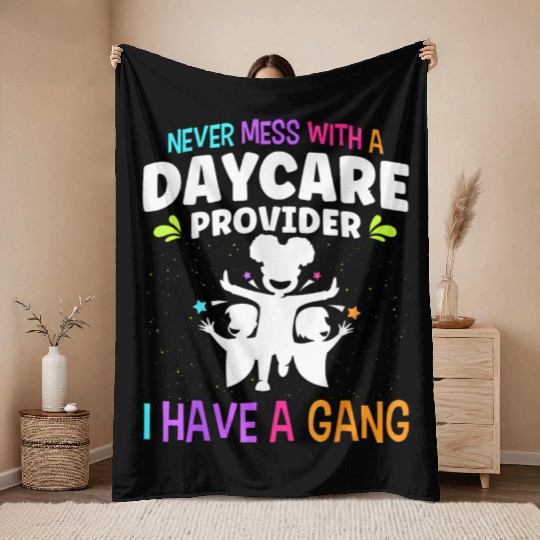 Daycare Teacher Throw Blankets
