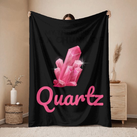 Crystal Collecting Rock Hunting Mineral Collector Throw Blankets