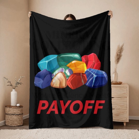 Crystal Collecting Rock Hunting Mineral Collector Throw Blankets