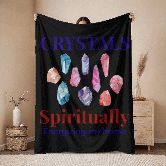 Crystal Collecting Rock Hunting Mineral Collector Throw Blankets