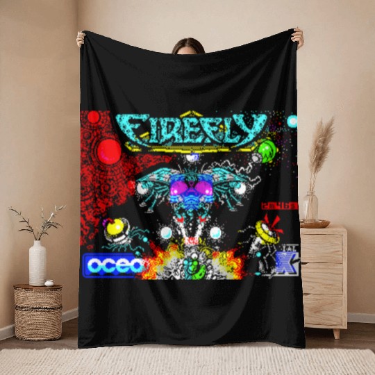 Firefly ZX Spectrum Loading Screen Throw Blankets