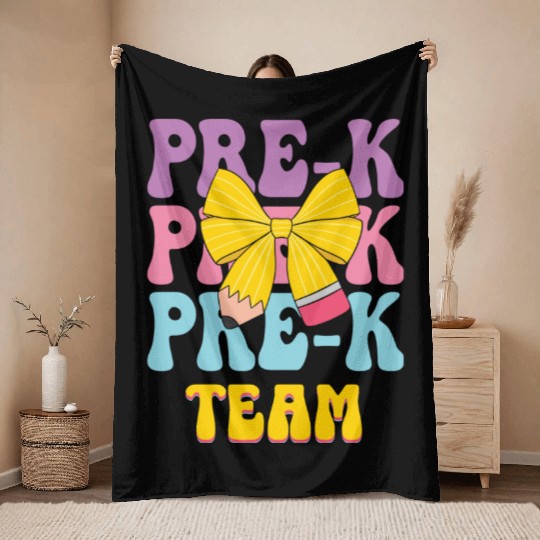 Pre-K Team - Preschool Teacher Throw Blankets