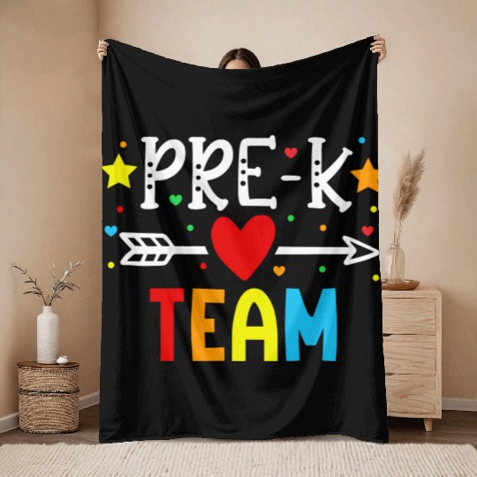 Pre-K Team - Preschool Teacher Throw Blankets