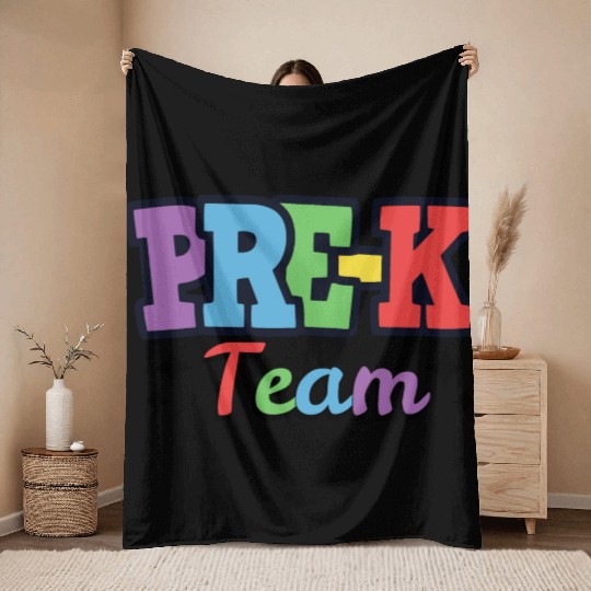 Pre-K Team - Preschool Teacher Throw Blankets