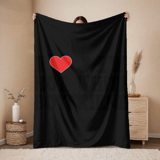 I Love My Boyfriend Throw Blankets | Cute Romantic Throw Blankets