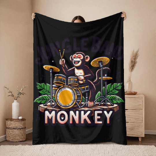 Bunny Magic Show Carrot Trick Throw Blankets