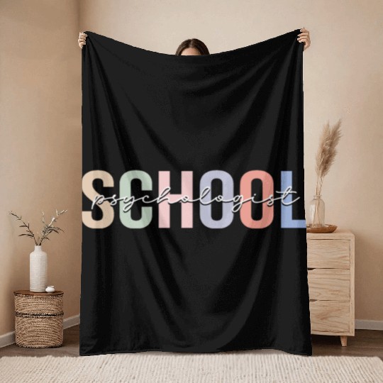 School Psychologist School Psych Psychology Throw Blankets