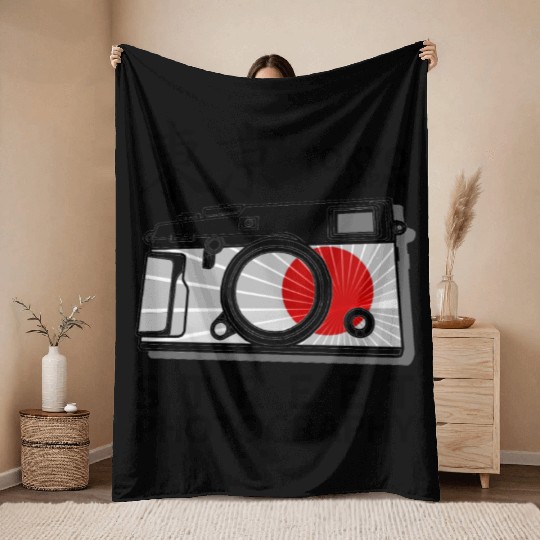 Tokyo Street hotography Throw Blankets