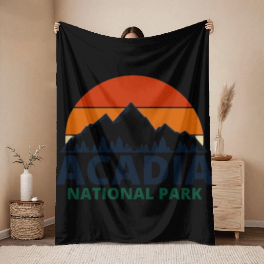Acadia National Park Throw Blankets