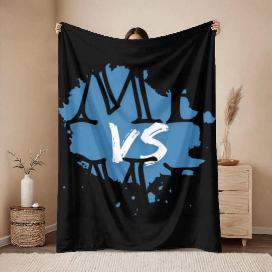Me Vs Me! Throw Blankets