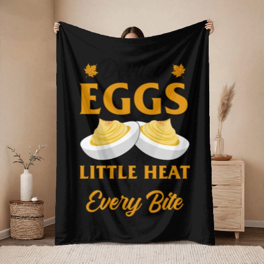Funny Deviled Eggs Designs For Deviled Egg Lover Throw Blankets
